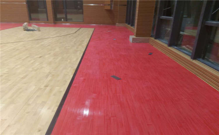 五角楓木地板籃球館板式龍骨結構