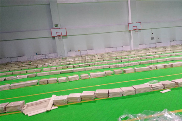 北京房山區燕山體育館木地板項目