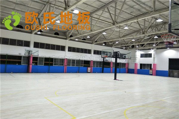 廣東YBDL江門HOOP PARK籃球公園木地板項目