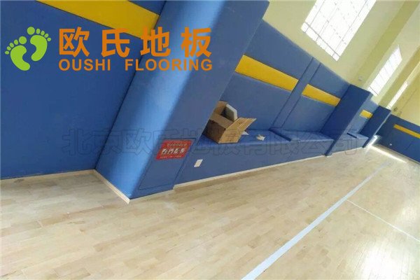 浙江臺州市曼巴籃球館木地板案例
