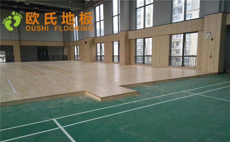 蘇州仁恒公園世紀會所羽毛球木地板圖片