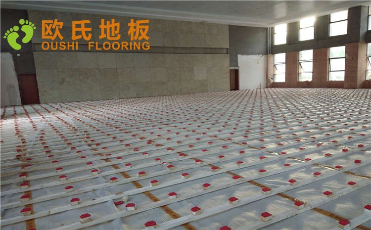 江蘇連云港消防隊籃球館木地板