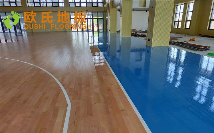 江蘇連云港消防隊籃球館木地板圖片